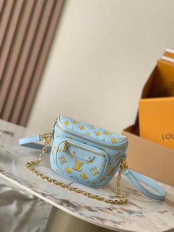 Louis Vuitton M83694 Mini Bumbag Baby Blue - 17 x 12 x 9.5 cm