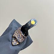 YSL Saint Laurent Goldie 110mm leopard-print mules - 5