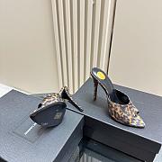YSL Saint Laurent Goldie 110mm leopard-print mules - 3