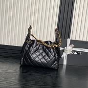 Chanel 25 Small Handbag Shiny Lambskin & Gold-Tone Metal Black 30cm - 4