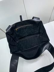 YSL le 5 à 7 bea In Suede Black - 50x28x18cm - 5