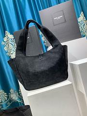 YSL le 5 à 7 bea In Suede Black - 50x28x18cm - 4