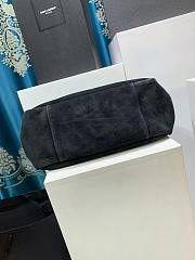 YSL le 5 à 7 bea In Suede Black - 50x28x18cm - 3