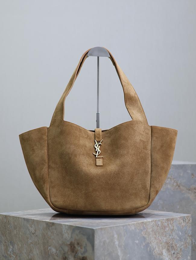 YSL le 5 à 7 bea In Suede Golden leaf - 50x28x18cm - 1