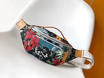 Riñonera Rush Louis Vuitton Monogram Surfin' en azul marino - 30x15x8cm