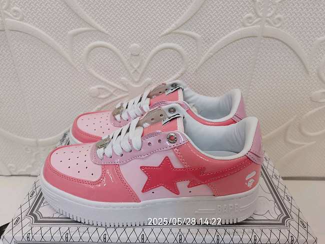 A Bathing Ape Bape Sta Low Pink - 1
