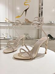 Rene Caovilla Margot Honey Sandal 80 in Gold - 1