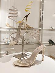 Rene Caovilla Margot Honey Sandal 80 in Gold - 4