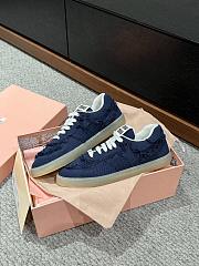 Miu Miu denim sneakers in navy blue - 6