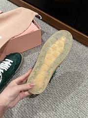 Miu Miu denim sneakers in green - 6