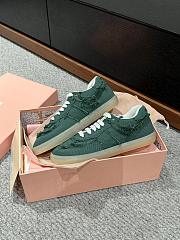 Miu Miu denim sneakers in green - 2