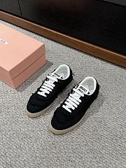 Miu Miu denim sneakers in black - 1