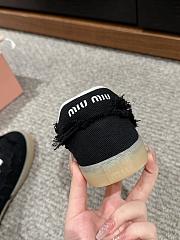 Miu Miu denim sneakers in black - 6