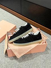 Miu Miu denim sneakers in black - 5