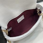 Gucci GG Marmont mini shoulder bag 841290 white - 17cm - 2