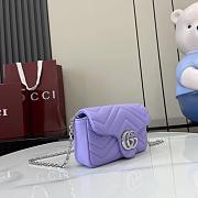 Gucci GG Marmont mini shoulder bag 841290 purple - 17cm - 6