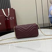 Gucci GG Marmont mini shoulder bag 841290 red - 17cm - 4
