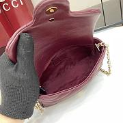Gucci GG Marmont mini shoulder bag 841290 red - 17cm - 3