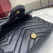 Gucci GG Marmont mini shoulder bag 841290 black - 17cm - 5