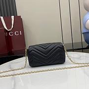 Gucci GG Marmont mini shoulder bag 841290 black - 17cm - 6