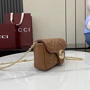 Gucci GG Marmont mini shoulder bag 841290 brown - 17cm - 6