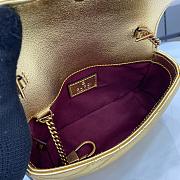 Gucci GG Marmont Super Mini Bag 476433 Gold - 16.5x10x4.5cm - 5
