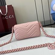 Gucci GG Marmont Super Mini Bag 476433 All Pink - 16.5x10x4.5cm - 4