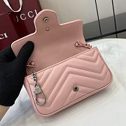 Gucci GG Marmont Super Mini Bag 476433 All Pink - 16.5x10x4.5cm - 3