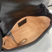 Gucci GG Marmont Super Mini Bag 476433 All Black - 16.5x10x4.5cm - 6