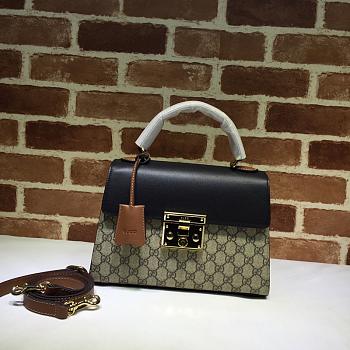 Gucci Padlock Signature Top Handle Bag Brown 453188