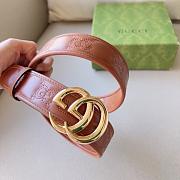 Gucci GG Suemec Belt Brown - 4CM - 2