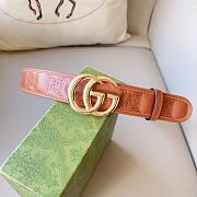 Gucci GG Suemec Belt Brown - 4CM - 3