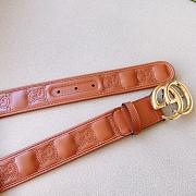 Gucci GG Suemec Belt Brown - 4CM - 4