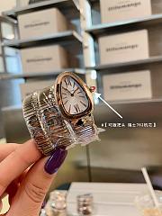 Bvlgari Serpenti Tubogas Watch in Silver & Rose Gold - 5