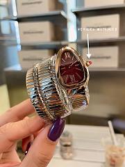 Bvlgari Serpenti Tubogas Watch in Silver & Rose Gold - 3