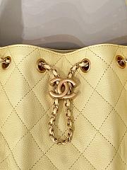 Chanel 25 Small Handbag Calfskin & Gold-Tone Metal Yellow 30cm - 5