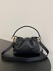 Fendi Mamma Baguette Medium black nappa leather bag - 26.5 cm - 4