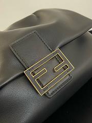 Fendi Mamma Baguette Medium black nappa leather bag - 26.5 cm - 2