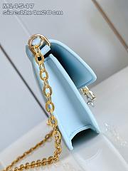 Louis Vuitton M14547 Wallet On Chain LV Bloom Blue - 20cm - 6