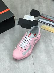 Prada America's Cup Soft rubber and bike fabric sneakers pink - 6