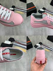 Prada America's Cup Soft rubber and bike fabric sneakers pink - 4