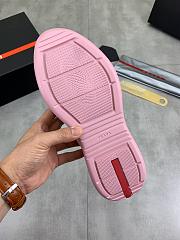 Prada America's Cup Soft rubber and bike fabric sneakers pink - 3