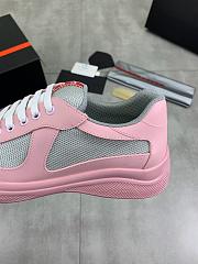 Prada America's Cup Soft rubber and bike fabric sneakers pink - 2