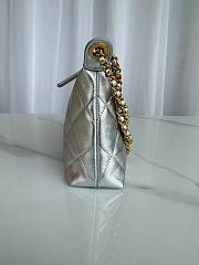 Chanel Hobo Handbag AS5528 Silver - 26cm - 6