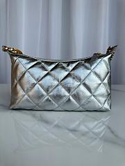 Chanel Hobo Handbag AS5528 Silver - 26cm - 3