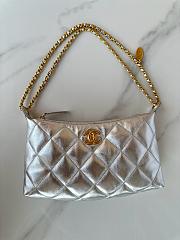 Chanel Hobo Handbag AS5528 Silver - 26cm - 2