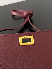 Balenciaga Bel Air Small Clutch On Strap in red & gold - 27cm - 2