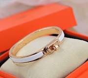 Hermes Mini Clic Kelly bracelet white - 1