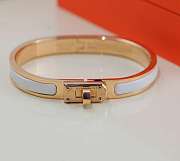 Hermes Mini Clic Kelly bracelet white - 4
