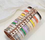 Hermes Mini Clic Kelly bracelet white - 2